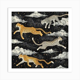 Cheetahs In The Sky 4 Art Print