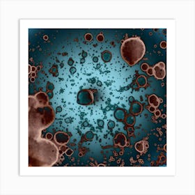 Watercolor Abstraction Indigo Art Print