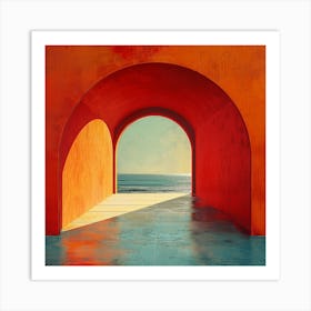 Archway To The Ocean - abstract art, abstract painting  city wall art, colorful wall art, home decor, minimal art, modern wall art, wall art, wall decoration, wall print colourful wall art, decor wall art, digital art, digital art download, interior wall art, downloadable art, eclectic wall, fantasy wall art, home decoration, home decor wall, printable art, printable wall art, wall art prints, artistic expression, contemporary, modern art print, Art Print