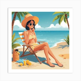 Default Waiting For Summer In Art 2 Art Print