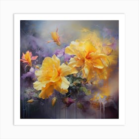 AI Harmonious Hues Art Print