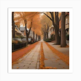 Autumn Street Art Print