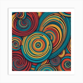 Abstract Swirl Pattern 1 Art Print