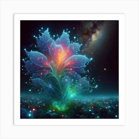 Fantasy flower Art Print