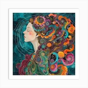 Woman'S Head 5 Art Print