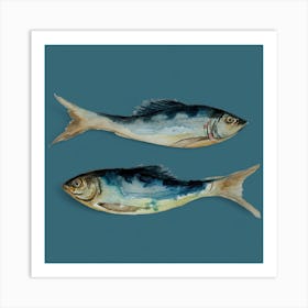 Green Fish Art Print