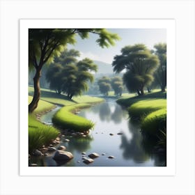 Landscape Painting 169 Art Print