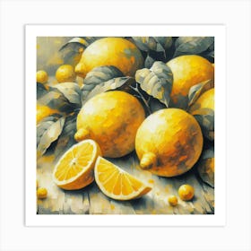 Lemons Art Print