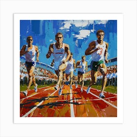 Olympic Runners 2 Art Print