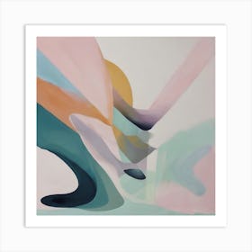 Abstract Swirls Painting Art Print