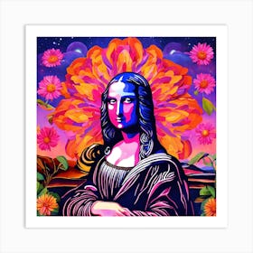 A Creative Interpretation Of The Mona Lisa. Art Print