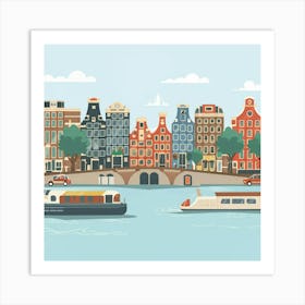 Amsterdam In A Row 7 Art Print