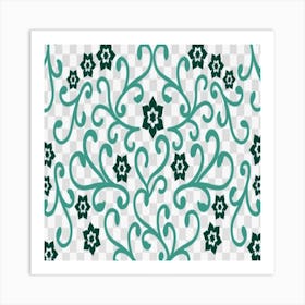 Floral Pattern - Floral Pattern Png Art Print