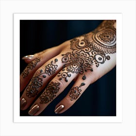 Mehndi Design Art Print