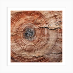 The Texture Of A Petrified Wood Art Print