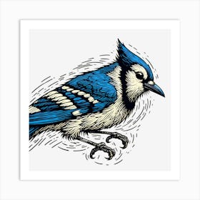 Bluejay ~Reimagined 6 Art Print