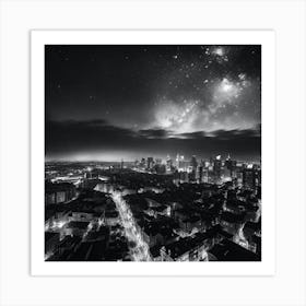 City At Night 15 Art Print