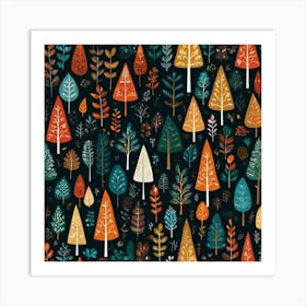 Autumn Trees Art Print