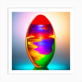 Rainbow Egg Art Print