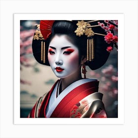 Geisha 166 Art Print