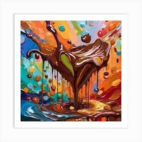 Chocolate Splash Art Print