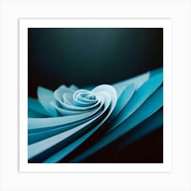 Origami Rose Art Print