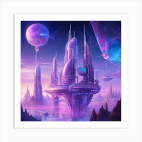 Futuristic City Art Print