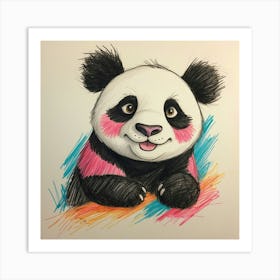 Panda Bear 45 Art Print