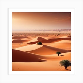 Desert Landscape - Desert Stock Videos & Royalty-Free Footage Art Print