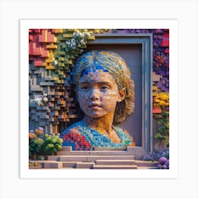 Girl In A Doorway Art Print