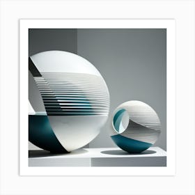 Two Spheres Art Print