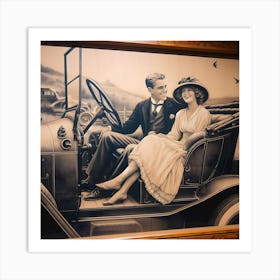 Dating Automotive Style-1928 ~Reimagined 13 Art Print