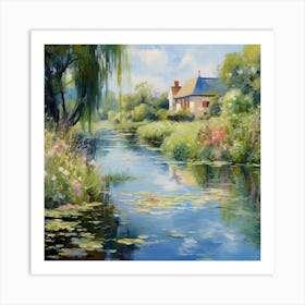 Botanic Waterside Dream Art Print