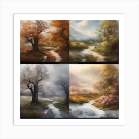 Autumn Trees Art Print