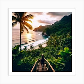 Travel Relaxation Adventure Beach Exploration Leisure Tropical Getaway Scenic Sightseeing (10) Art Print