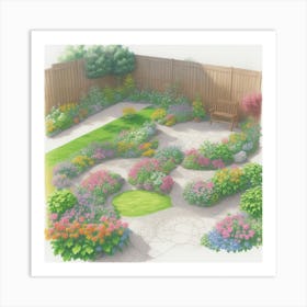 Garden Design Art Print