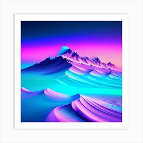 Abstract Landscape Painting Art Print