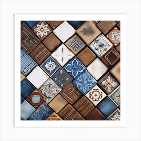 Mosaic Tile Wall Art Print