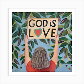 God Is Love 3 Art Print