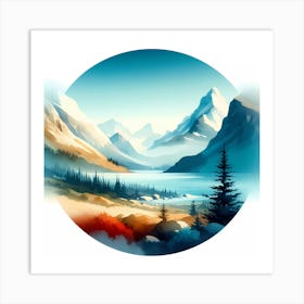 Landscape Painting 85 Art Print