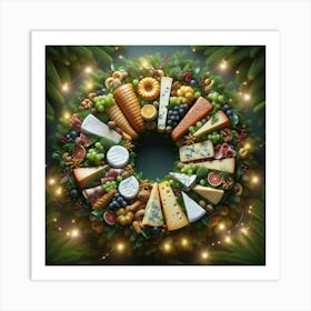 Cheese Wreath Art Print