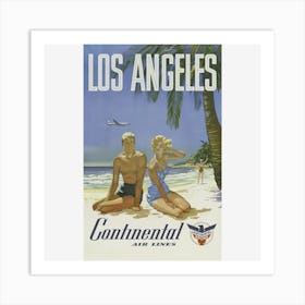 Los Angeles Continental Art Print