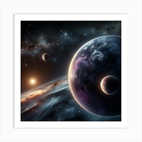 Planets In Space Art Print