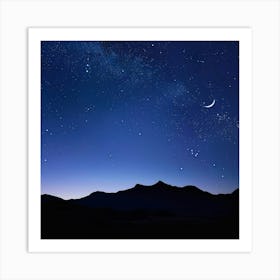 Stockcake Starry Night Sky 1719800084 Art Print