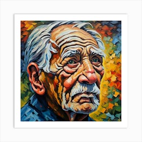 Portrait Of An Old Man Art Print