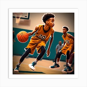 Basketball Player 5 Art Print
