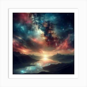 Galaxy - Galaxy Stock Videos & Royalty-Free Footage Art Print