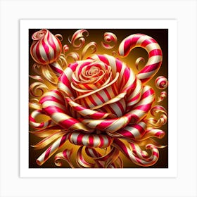 Candy Rose Art Print