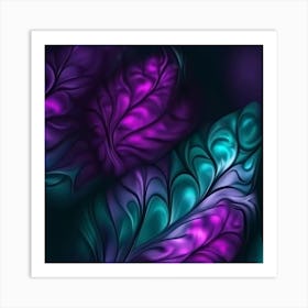 Abstract Leaves Art Print