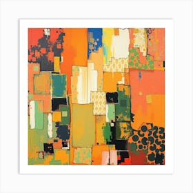 Abstract Squares 1 Art Print